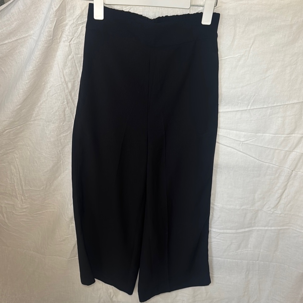 Black Wide-Leg work pants